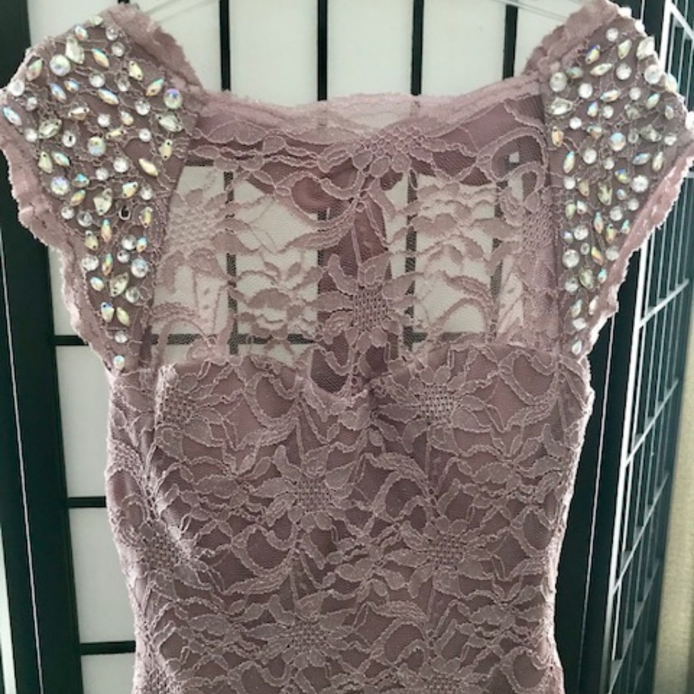 Prom / Bridesmaid Dress with Rhinestone Sequin